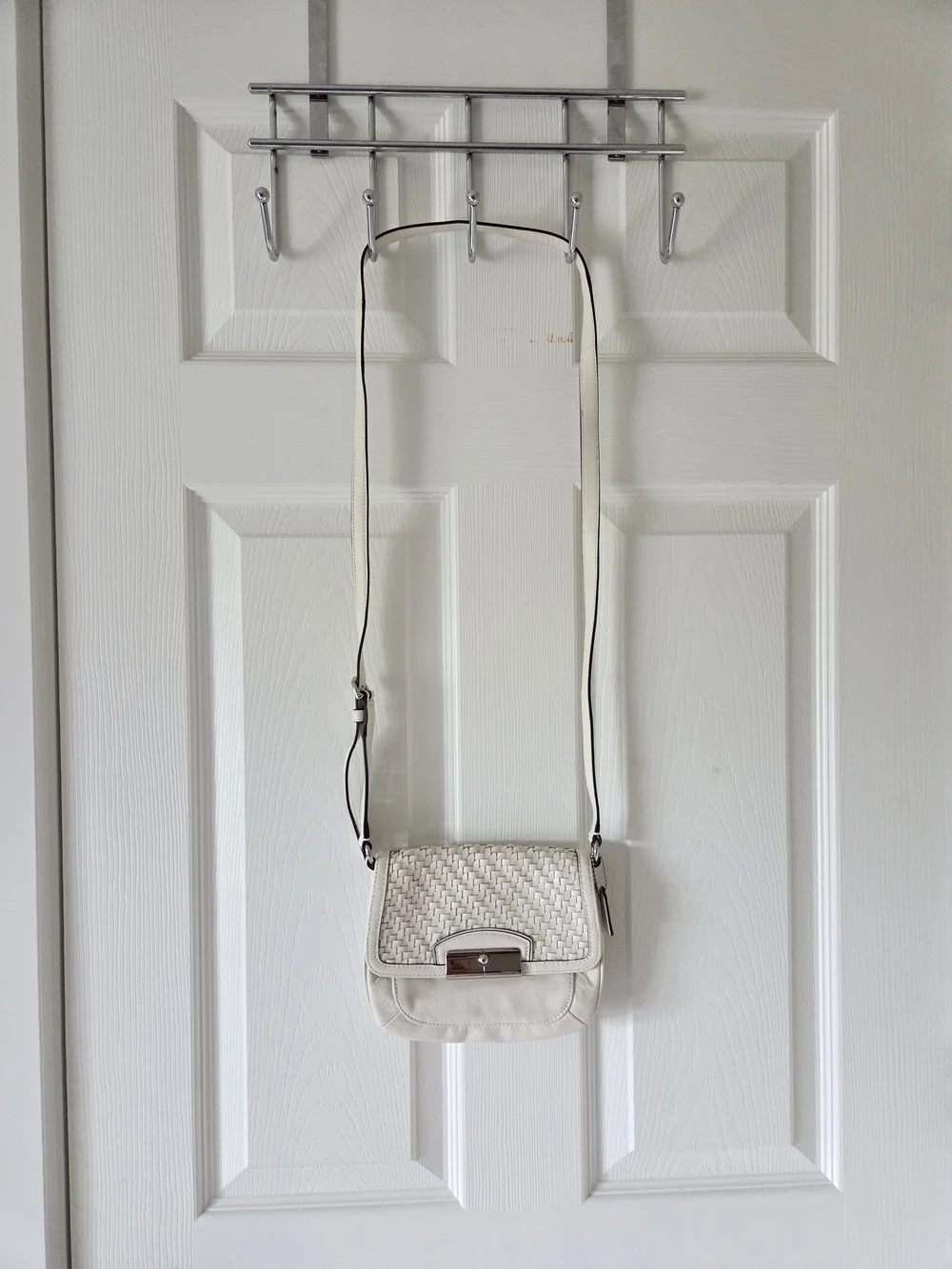 Coach Cream Leather Crossbody Bag